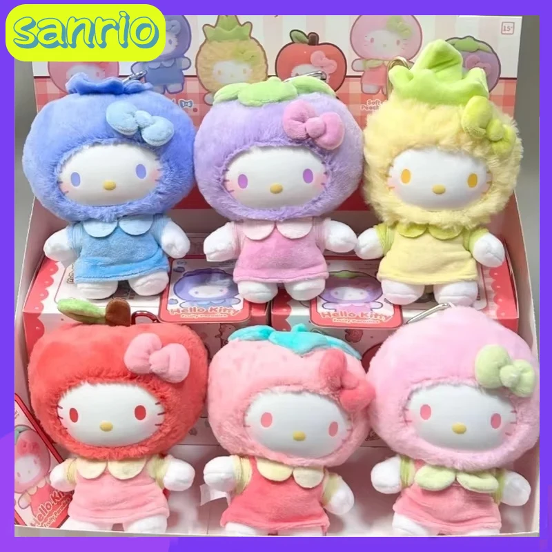 

New Sanrio Hellokitty Fruity Paradise Series Vinyl Blind Box - Kawaii Bag Pendants Decor Trendy Mystery Toy Gift For Girls