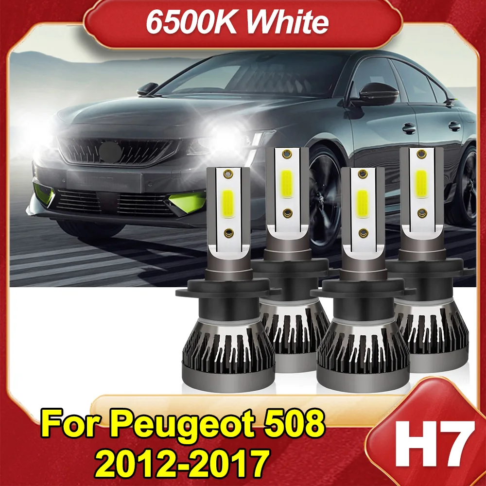 

H7 LED Headlight Conversion Kit Bulbs For Peugeot 508 2012-2017 Hi/Lo Beam Auto Car Part Light Bulbs Highlight COB Chips