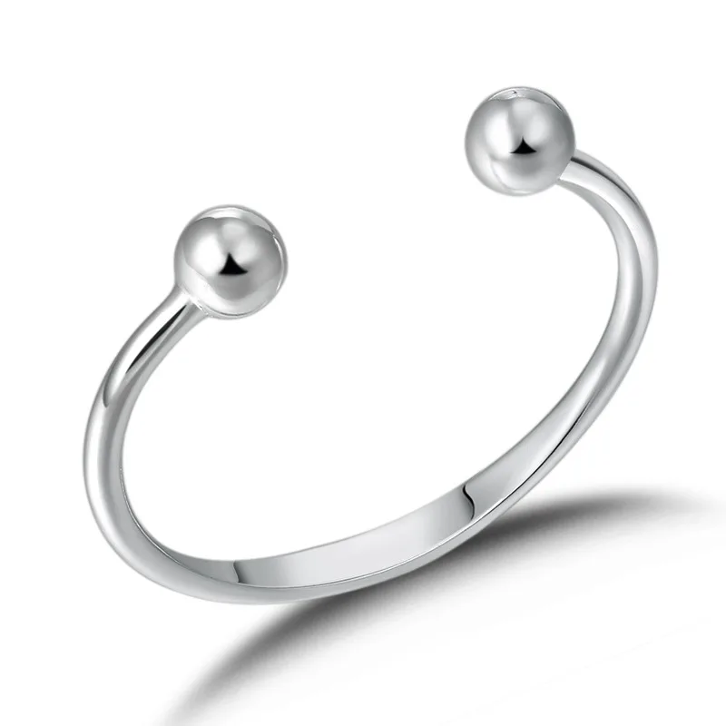 BOCAI New Real S925 Sterling Silver Charms Bracelets for Men Women Good Luck Every Year Bell Cat Bangle Fine Choice Jewelry