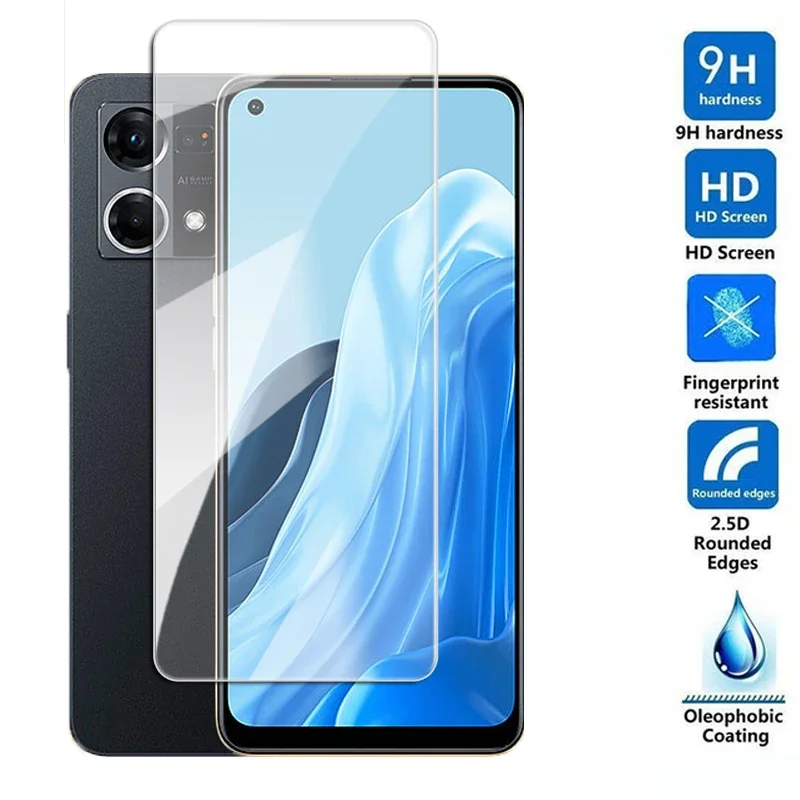 2.5D Full Glue Tempered Glass For OPPO Reno 8 7 Pro 5G 6 Z 4SE 5 Lite 8T 4G Film Screen Protector for OPPO Find X5 X3 Lite