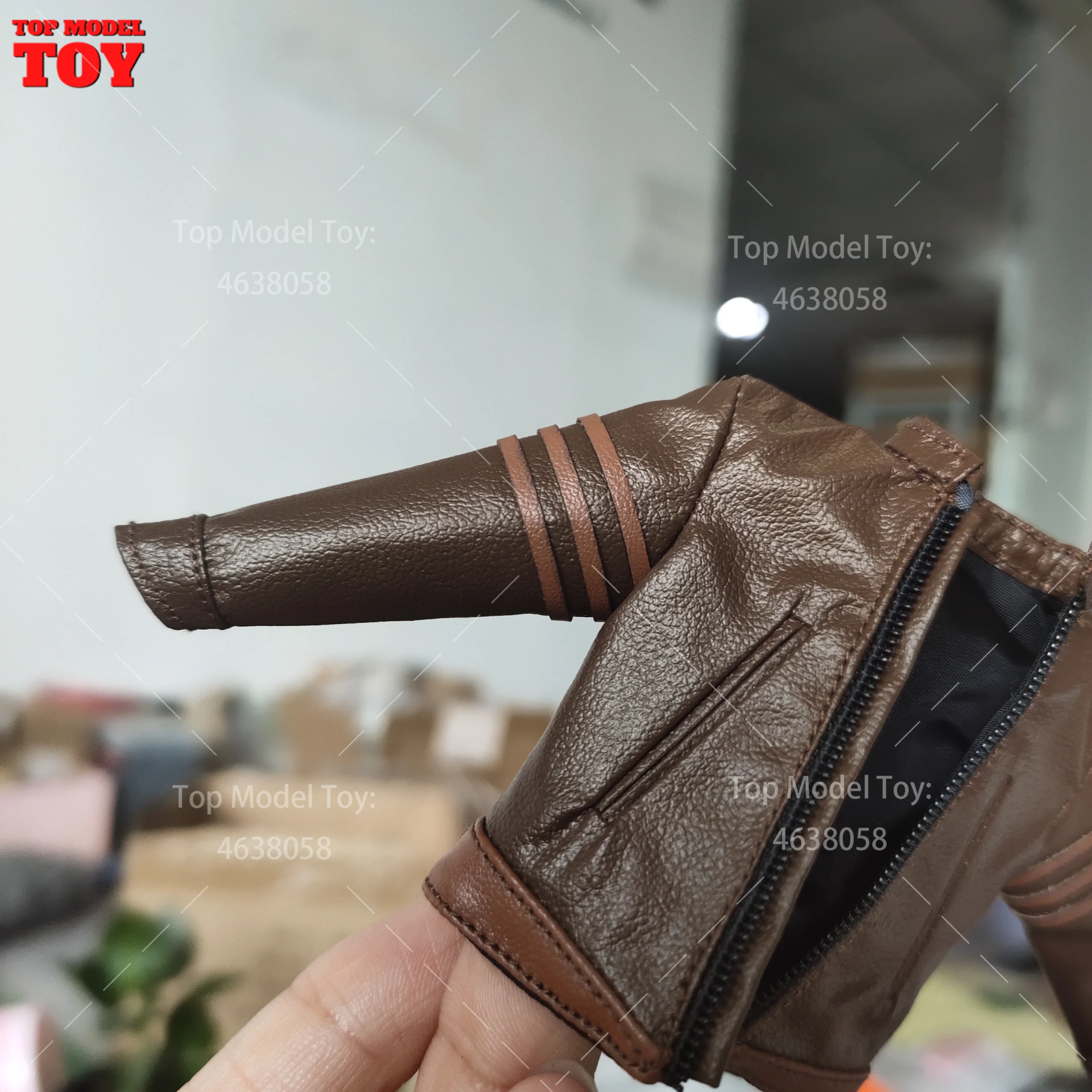 1/12 Scale Brown Leather Jacket Clothes Accessory Model for 6\'\' Romankey Ant Notaman Male Soldiers Action Figure Body Dolls