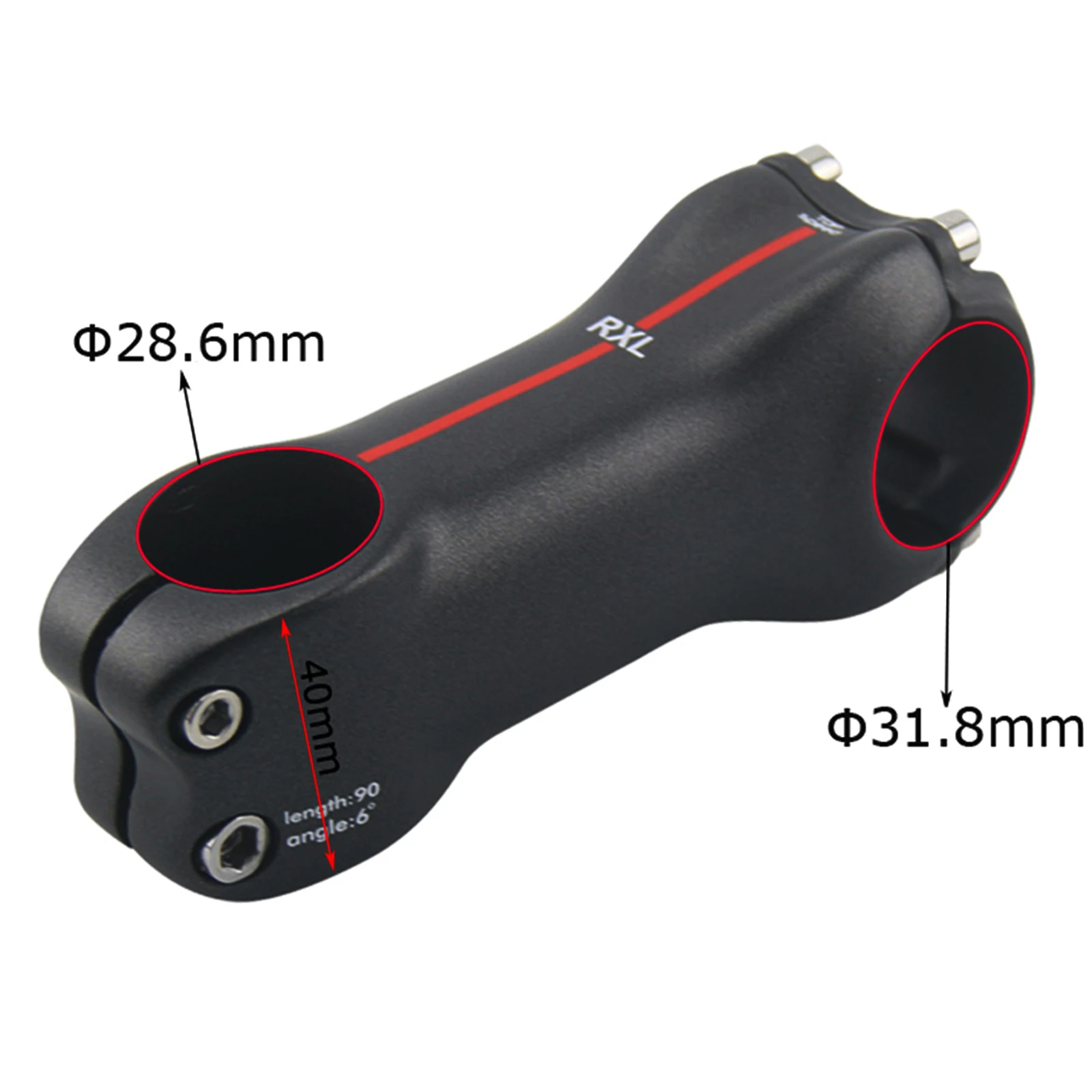 RXL SL Carbon Mtb Stem 6/17 Degree Mountain Bike Stem UD Matte Red/Black Ultra-light Road Bicycle Stems 28.6-31.8mm