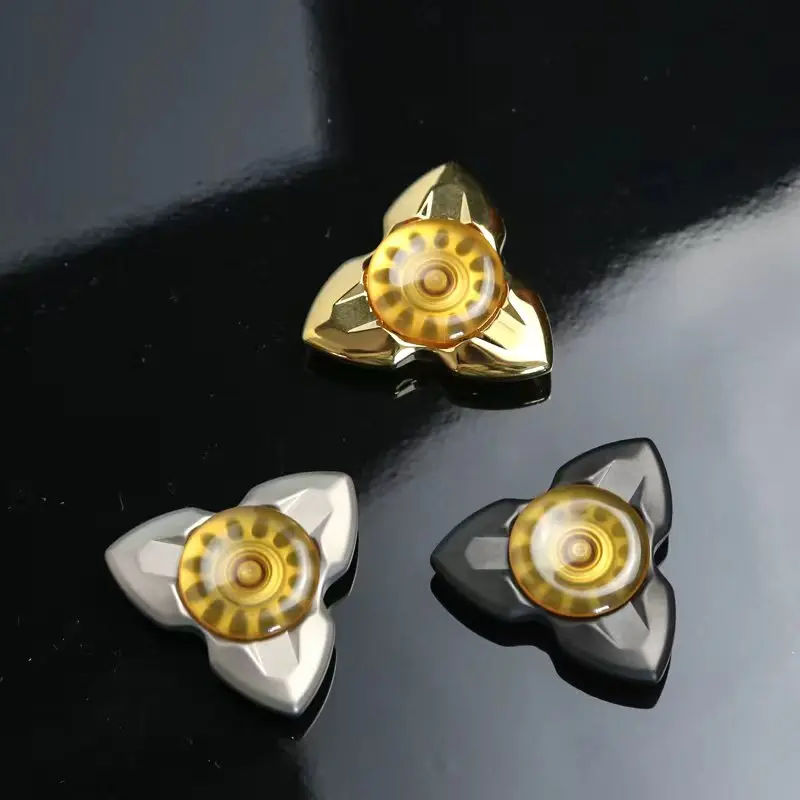 Three-Leaf Finger Spinner Exquisite Daily Portable Stress Relief Toy Adult ADHD Fidget Toy Office Stress Relief Fidget Spinner