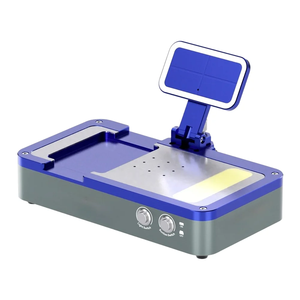 Vacuum Screen Positioning Tool With Adjustable Suction Cup-Height For Tempered Glass Protector OCA LCD Film Alignment Repair