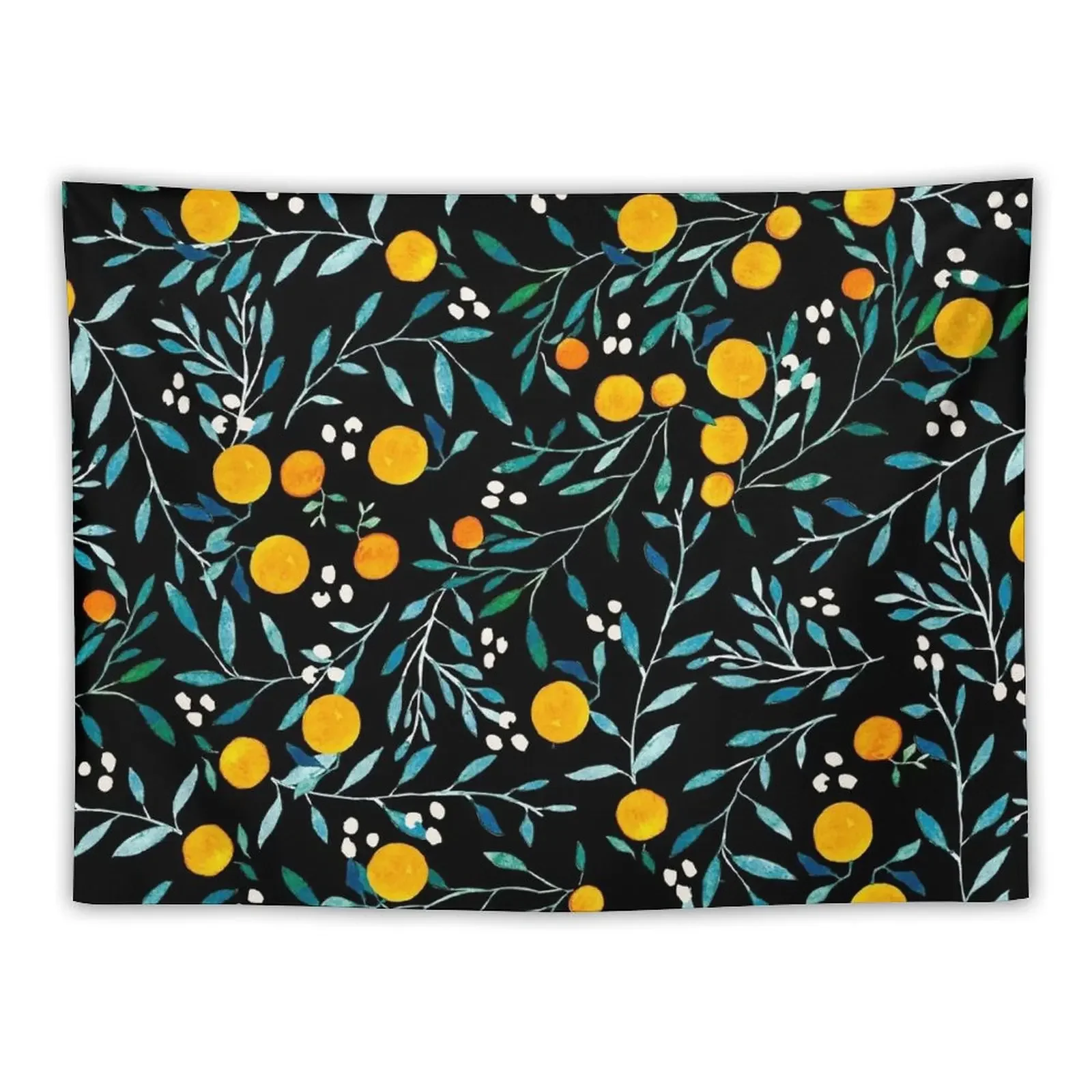 

Oranges on Black Tapestry Decor Home Bedroom Organization And Decoration House Decorations Tapestry