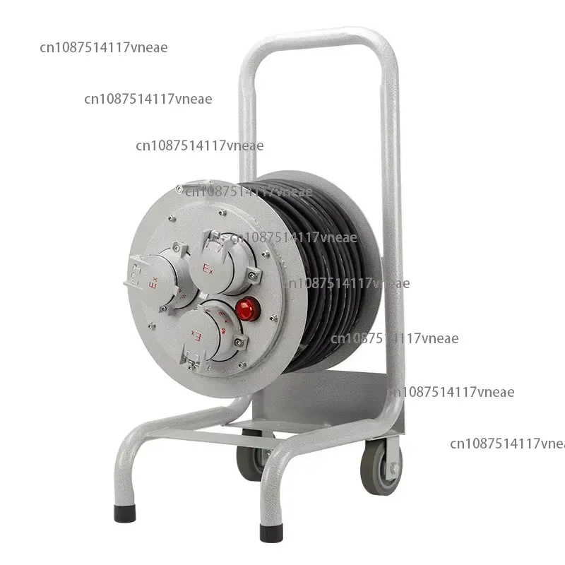Explosion Proof Cable Reel Power Extension Cord 220V 380V 16A 32A Heavy Duty Retractable Cable Drum 30m 50m 100m Workshop Use