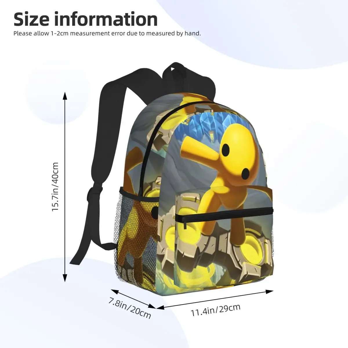 Wobbly Life Gaming Funny Student Backpack School Bag Hiking Travel Daypack for Men Women Fashion Bookbag Shoulder Bags