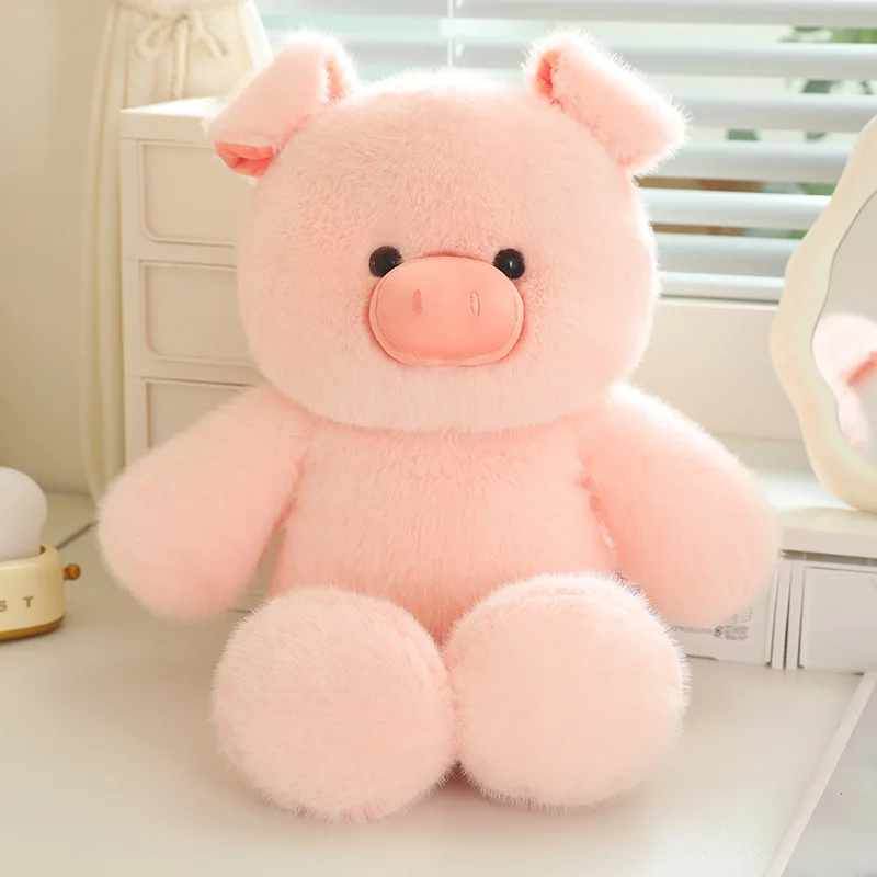 Lindo y Suave Peluche de Cerdo de 45cm, de Alta Velocidad, Almohada de Peluche, Animal de Compañía para Apoyo Emocional,
