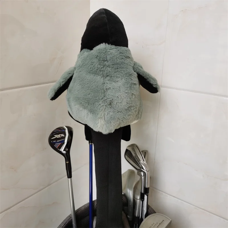 Penguin golf wood headcovers plush 460cc driver fairway woods head covers large stock Drop shipping