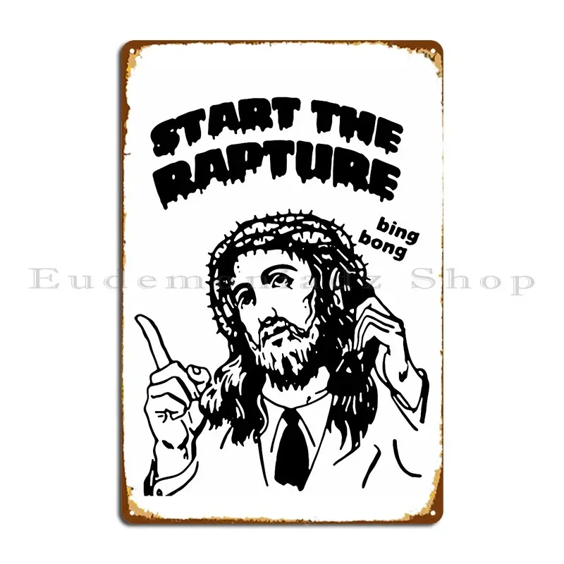 Panneau métallique Start The Rapture, jésus Christ Kayle 329, pour salon, création murale, affiche de cinéma en étain imprimée