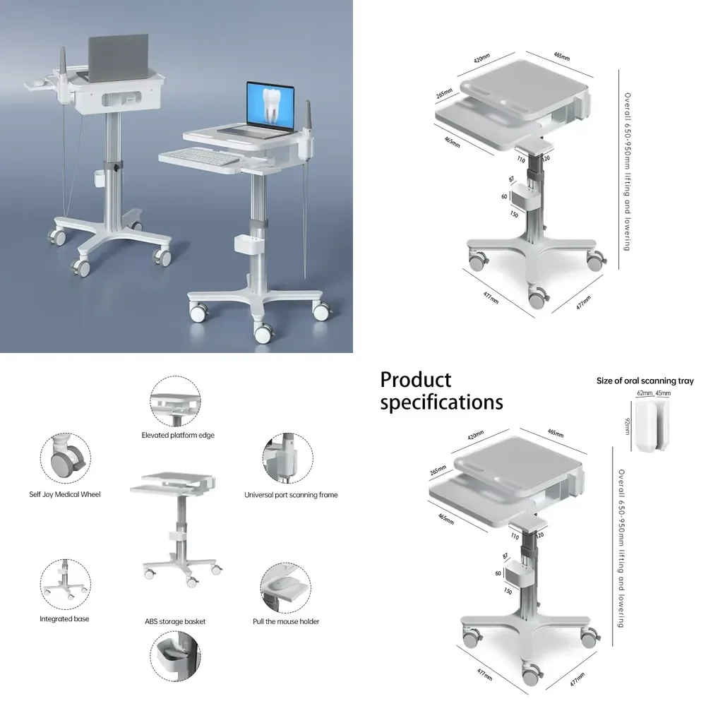 Hot Selling M500A Mobile Cart Intraoral Scanner and Holder Trolley