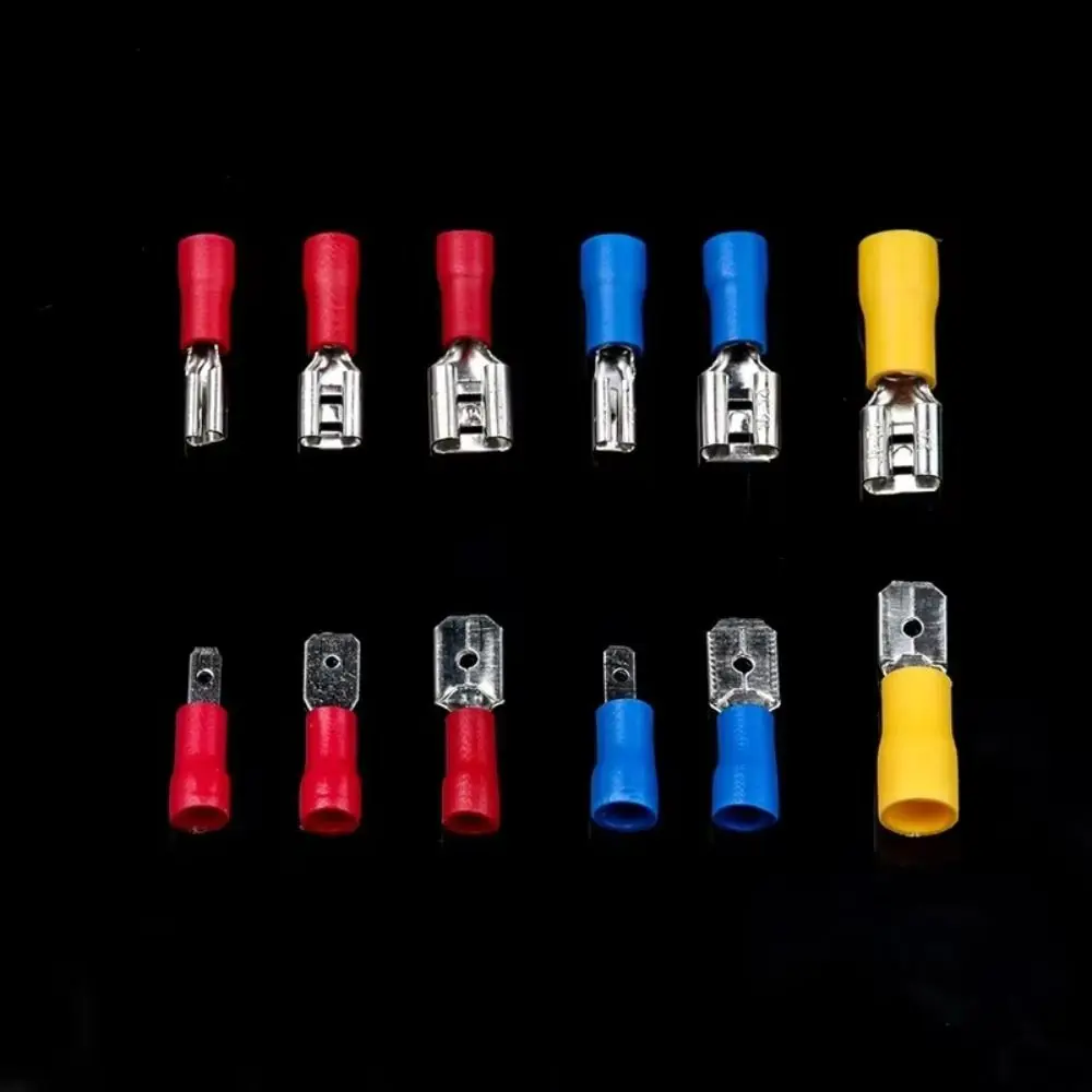 Terminators Insulated Spade Terminals Red Blue Yellow Seal Insulated Butt Connector Plug Crimp Wire Connector Wiring Cable