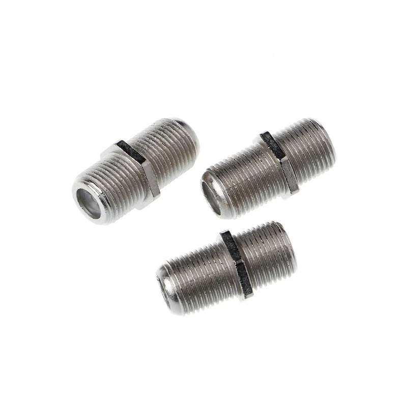 10 Pcs Joiner Barrels Connector F Plug Coupler Adaptor 4 for Sky for HD