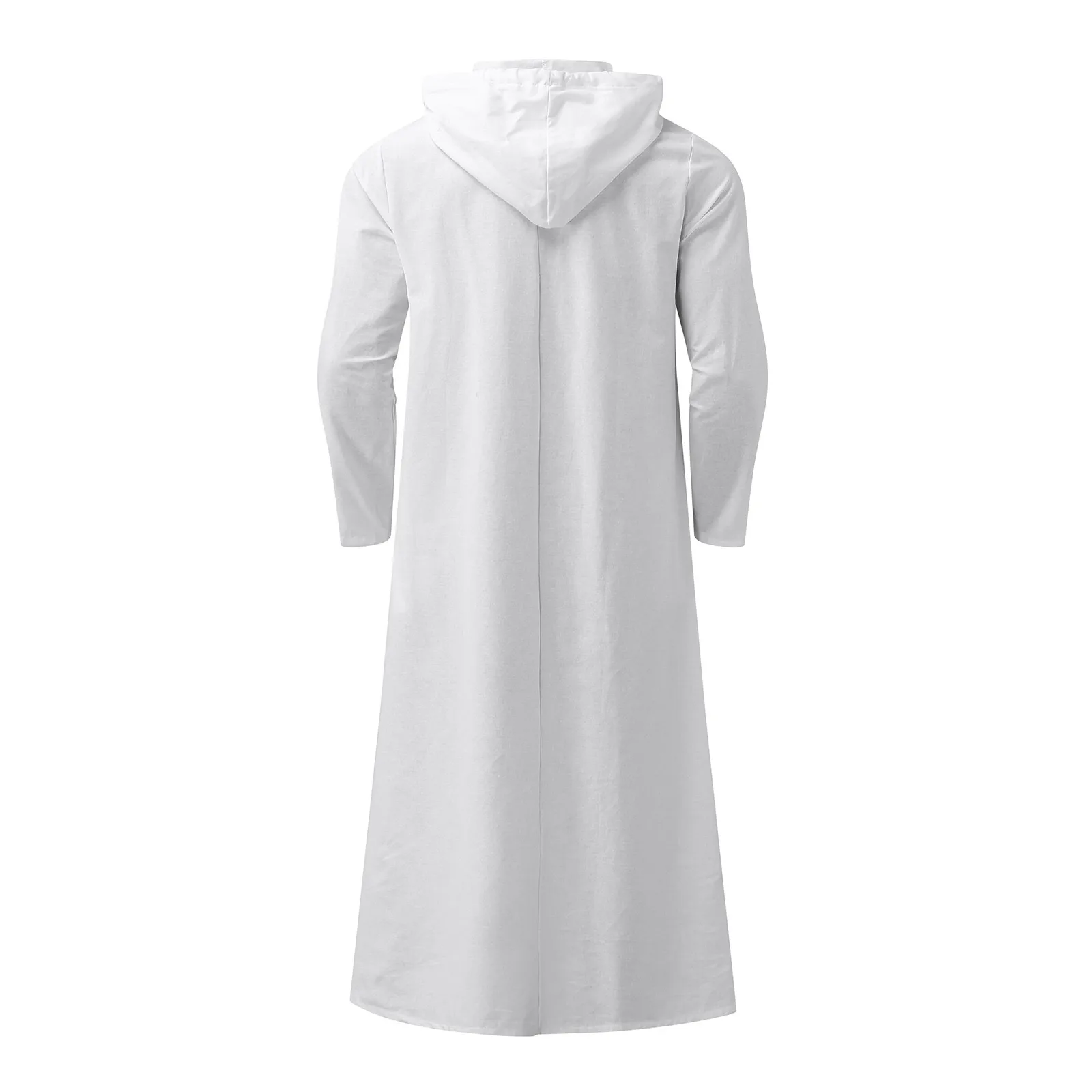 Robe musulmane à capuche pour hommes, vêtements islamiques décontractés, robes de documents solides, Kaftan d\'Arabie saoudite, Abaya musulmane,