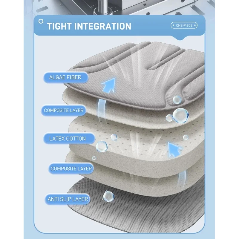 High Quality 3D Breathable Foam Cushion Unit, High Elasticity, Strip Design, Front Positions, Summer Friendly, Universal Pad, In