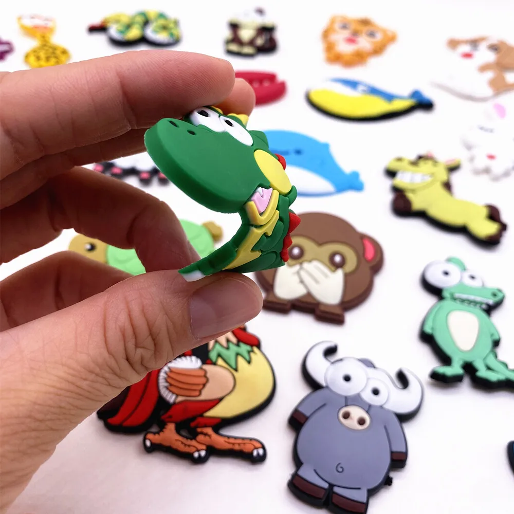 Imagem -03 - Magnetic Cartoon Imã de Geladeira para Crianças Ímãs Animais Bonitos para Crianças Decoração de Geladeira Aprendizagem 21 Pcs