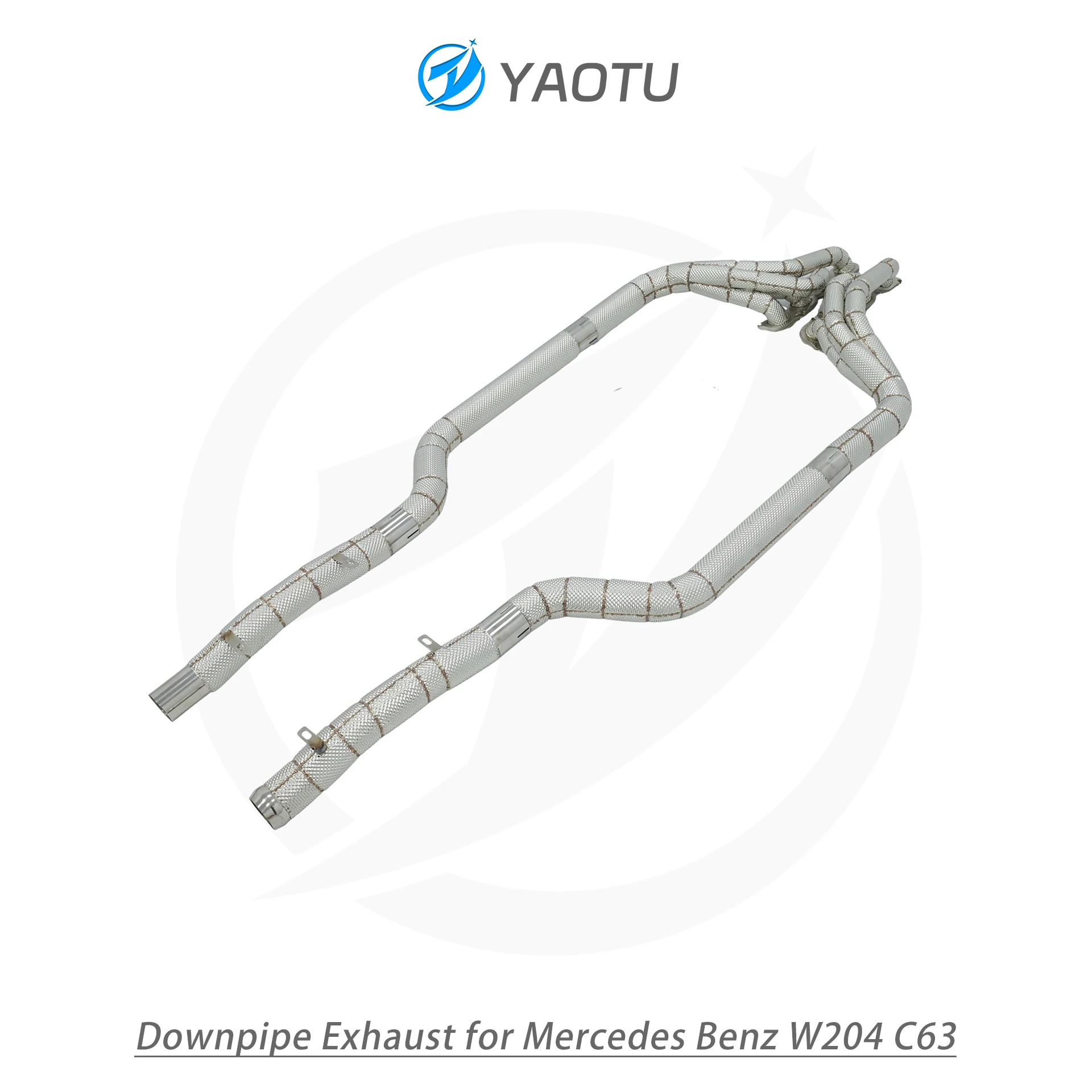 YT  Stainless Steel Exhaust Headers for Mercedes W204 C63 AMG M156 6.2L V8 - Racing Manifold Pipes Upgrade