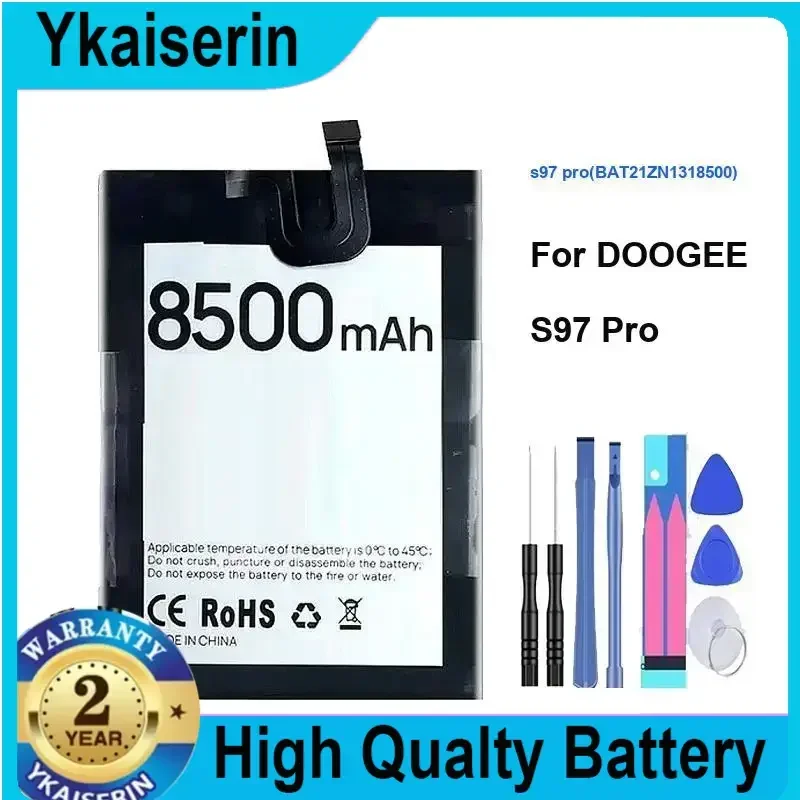 

YKaiserin 8500mAh BAT21ZN1318500 Replacement Battery for DOOGEE S97 Pro Cell Phone Batteries + Track Code Free Tools