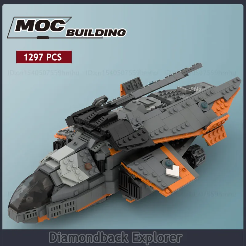 

Space MOC Elite Dangerous Building Blocks Diamondback Model ExplorerTechnology Bricks DIY Assembled Toys Display Gifts