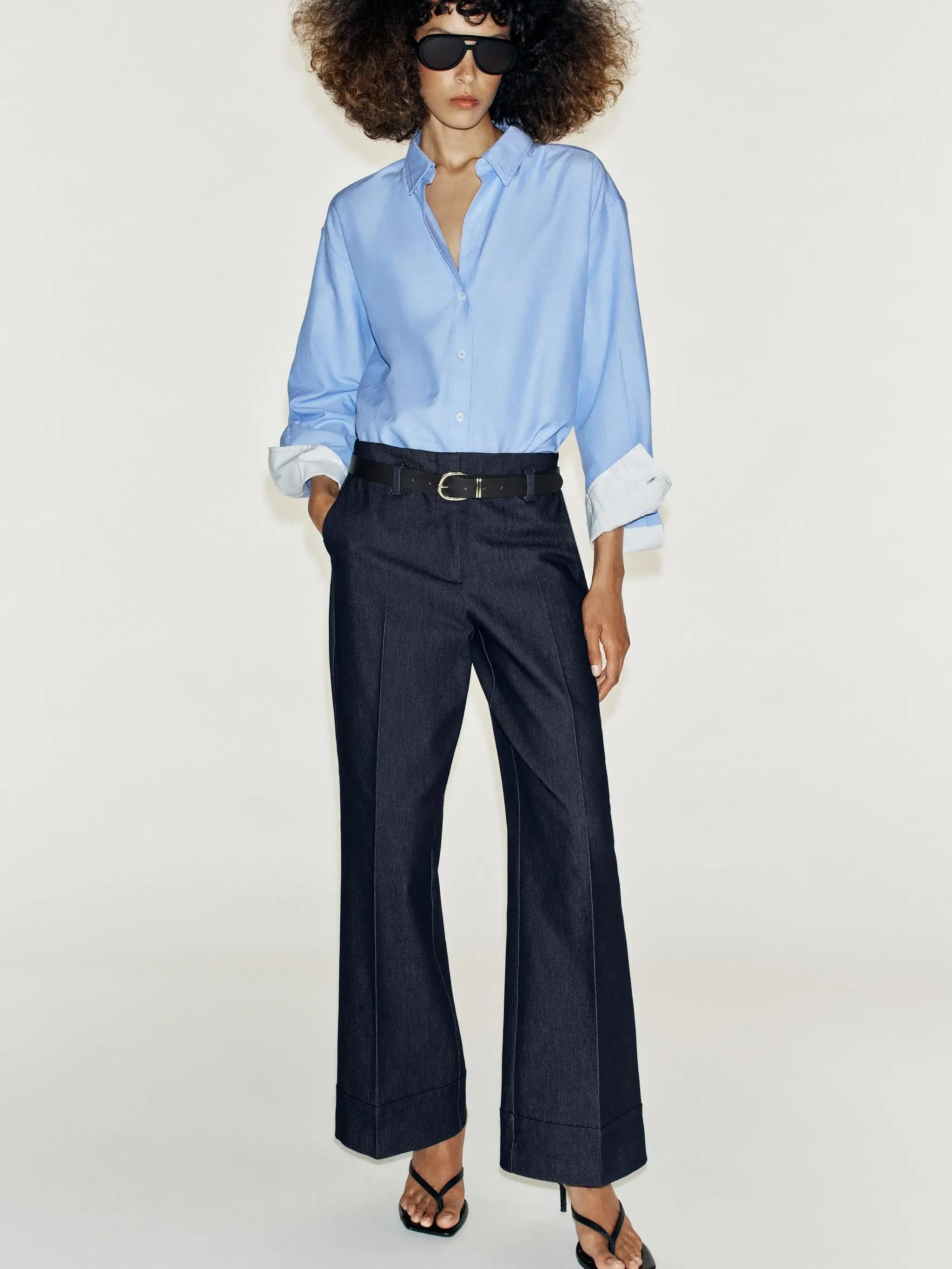 Summer New Women's Straight Leg Pants with Belt Waistband 18-25 Years Old Suitable for 2026 Summer Season Chinese Style Clothing
