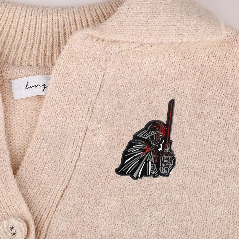 Creative Cartoon Metal Brooch Anime Movie Peripheral Alloy Badge Trendy Versatile Clothing Accessories Collar Pin image 3