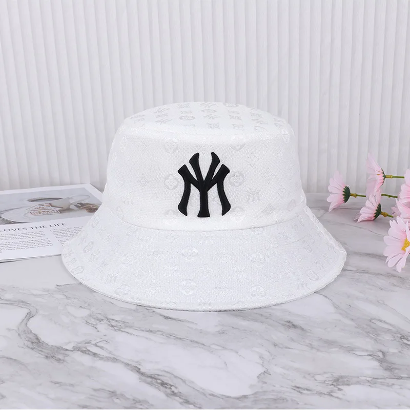 Summer Fashion Letter Embroidery Unisex Bucket Hat Men Women Outdoor Beach Travel Sport Cap High Quality Adult Sunscreen Sun Hat