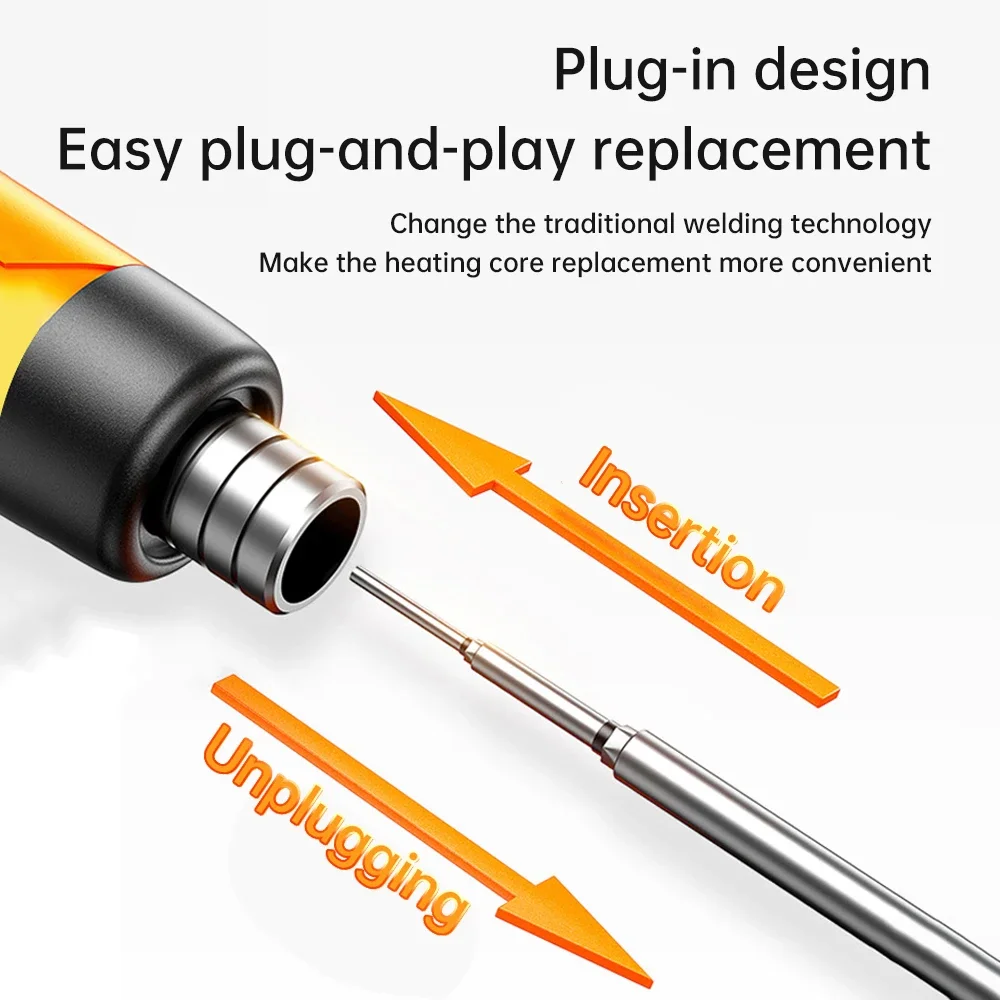 USB Wireless Electric Soldering Iron C200S Replaceable Solder Iron Tips Type-C 5V 8W Fast Charging Portable Repair Welding Tools