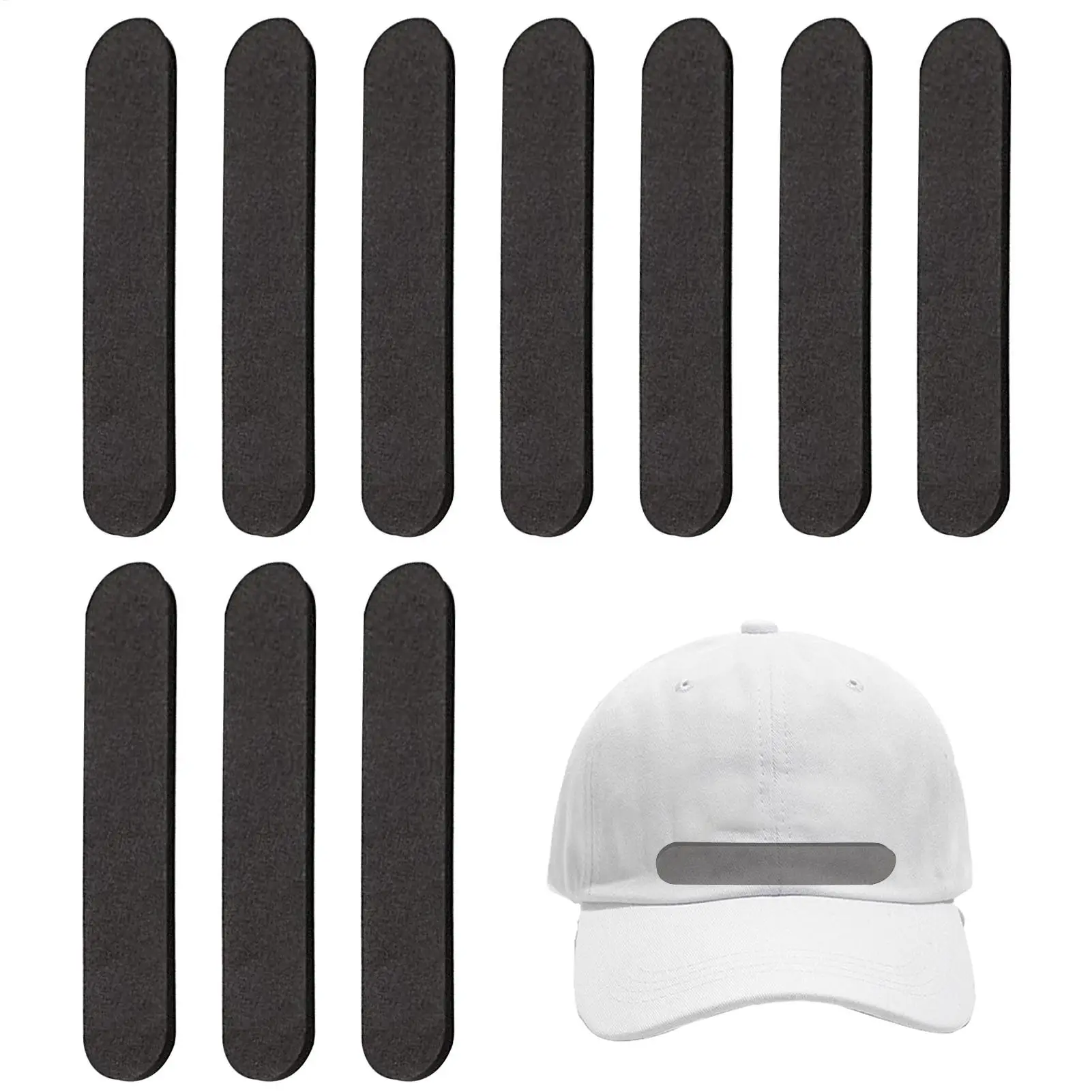 10pcs Hat Sizing Tape Foam Reducing Tape for Hats Caps Hats Reducing Tape Hats Filler Size Reducer for Men Women Hats Caps