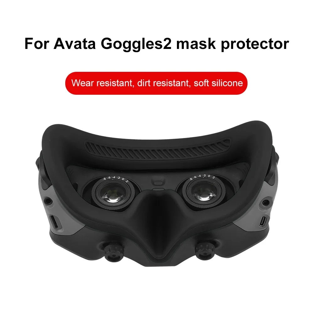 For DJI Goggles 2 Eye Mask Silicone Pad Glasses Anti-slip Comfortable Skin Mat Prevent Light Leakage for DJI Avata Drone