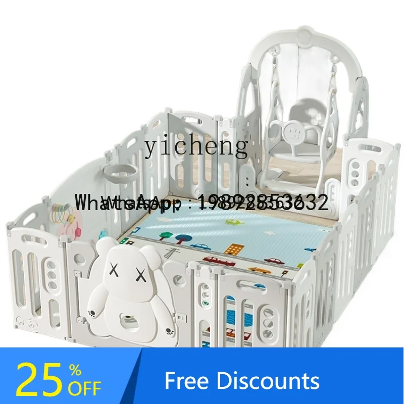 ABC سياج الطفل حصيرة للزحف لعبة الجنة للأطفال سياج السياج الأرض طفل داخلي المنزل الطفل