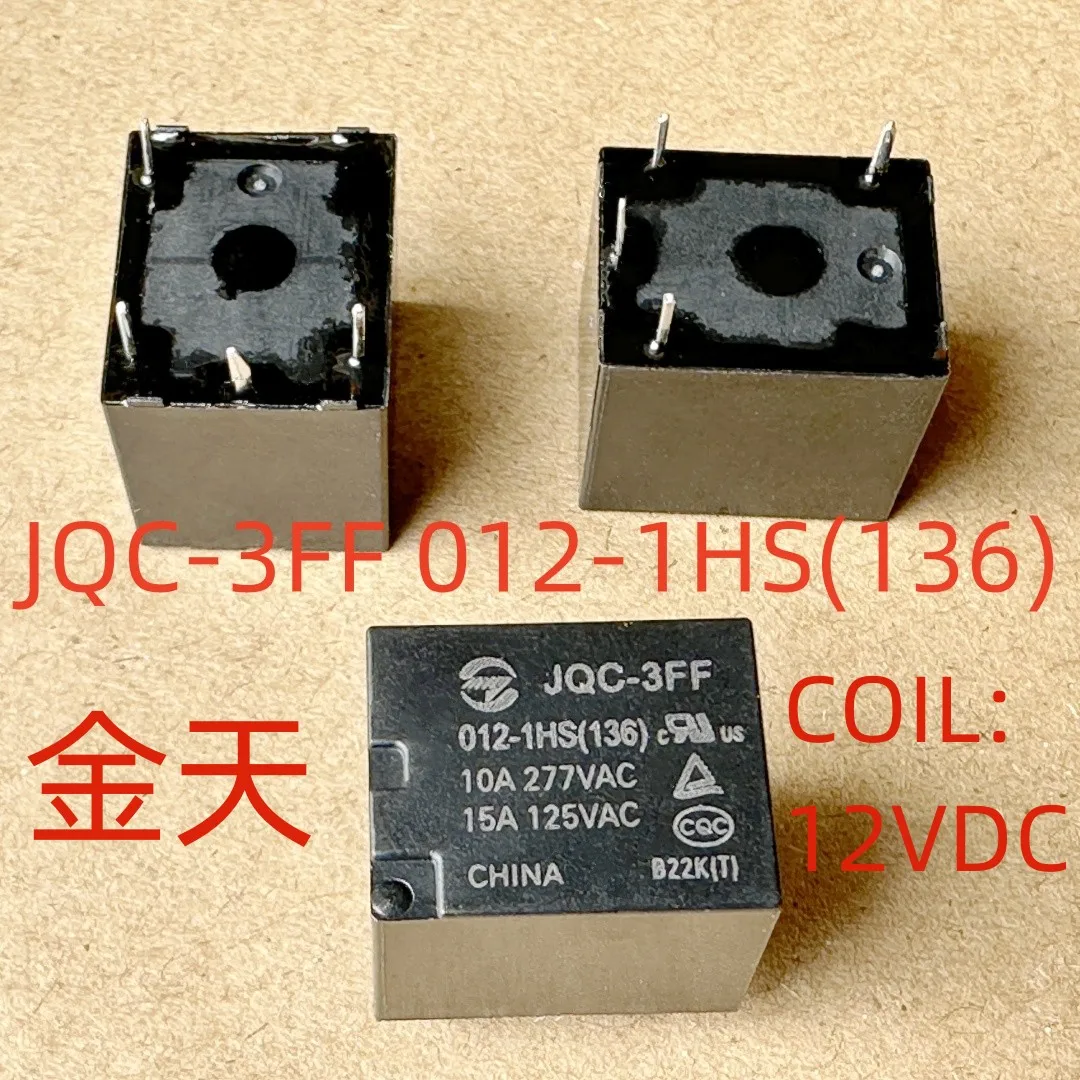 New JQC-3FF 12VDC-1HS(551) ; JQC-3FF 012-1HS(136) ; (T73A-10A) Relay 4pins