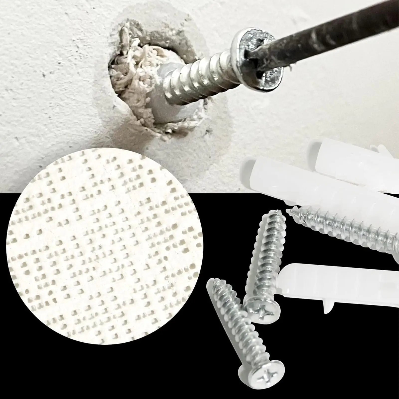 Drywall Patch Kit 50 Pieces Drywall Fixtures Filler Patch Tool Wall Damage Repair Kit For Bathroom Home Industry Outdoor