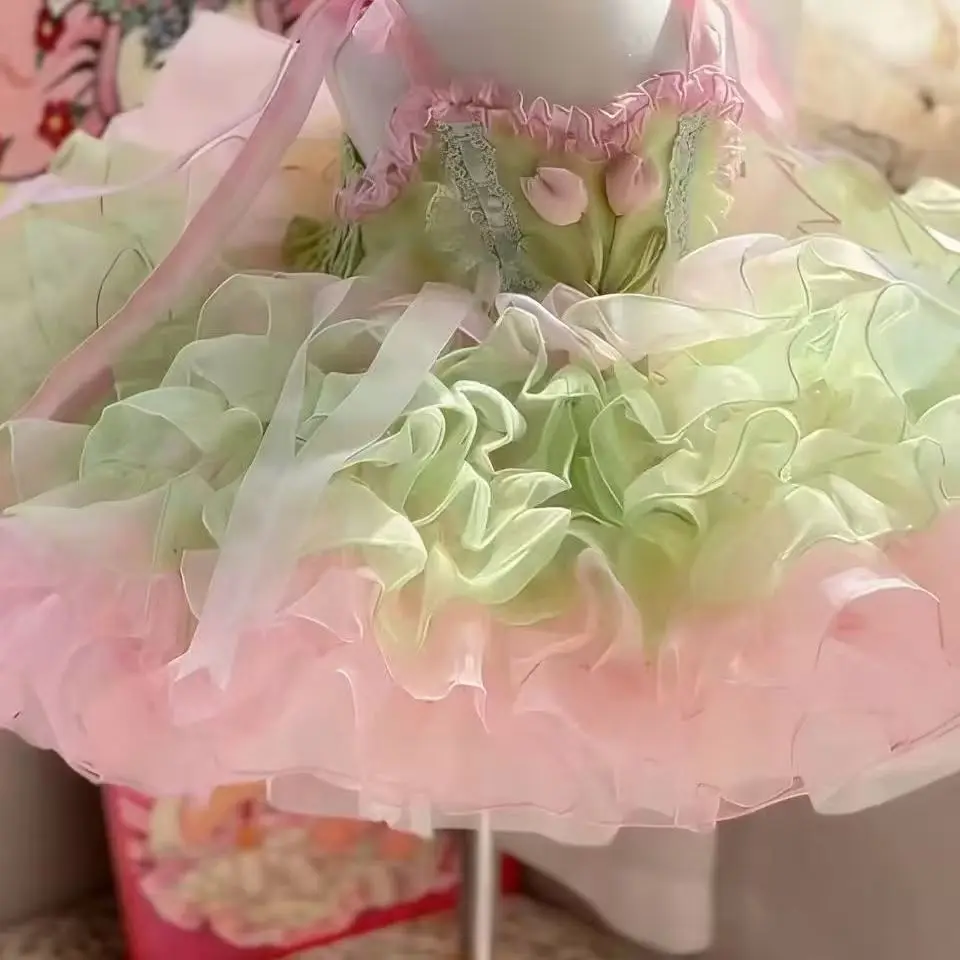 

Детское платье Ins Sweet Kids Boutique в стиле Лолита для девочек, испанское качественное платье принцессы Лолита на бретельках для вечеринок, свадеб и фотосессий