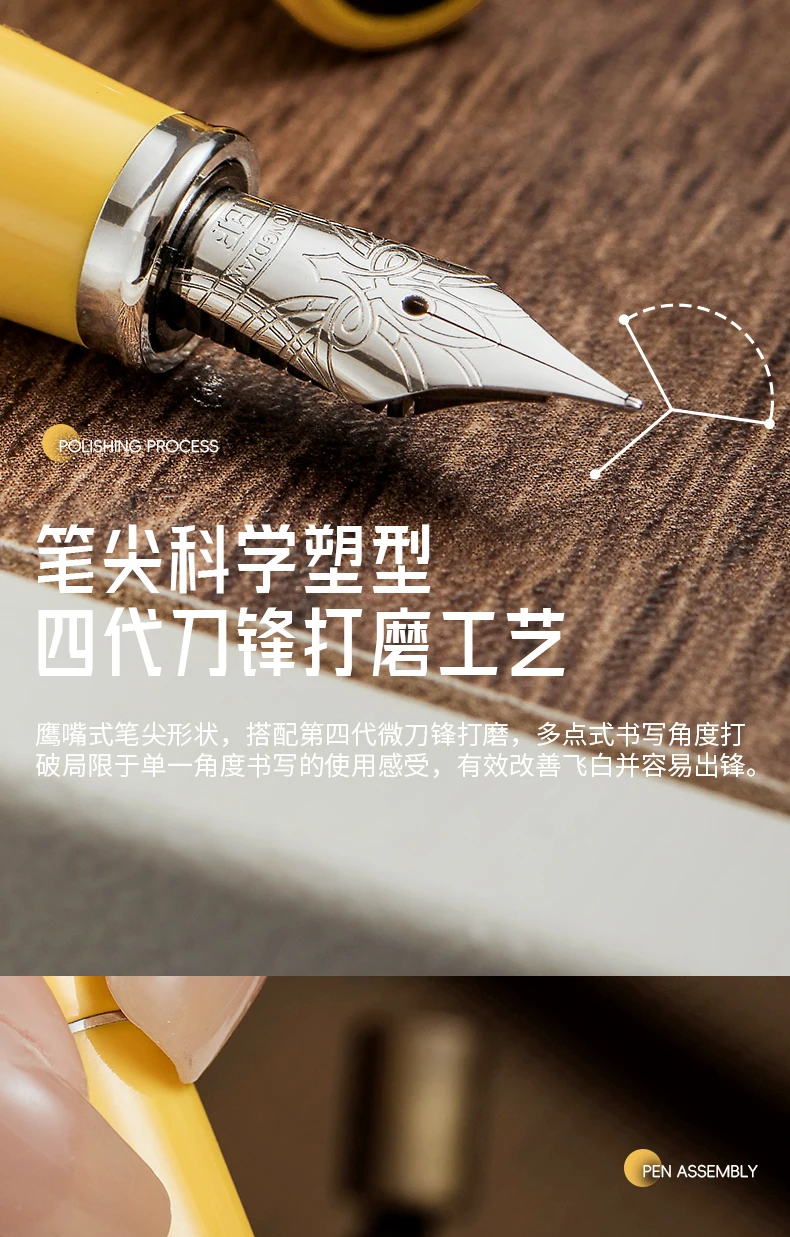 LT Hongdian C2 Enigma Kalligraphie-Füllfederhalter, hochästhetisches Unterschrift-Geschenk für Studenten – Detail 6