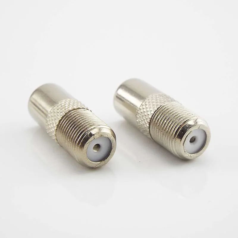 5/10pcs/Lot Aerial Male Adapter F Female To TV Male Converter Satellite Coax Connector Data Sync TV Coaxial Plug L1