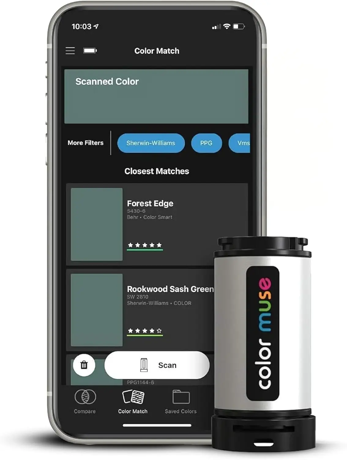

Colorimeter - Mobile Color Matching Tool - Instantly Identify Closest Paint Colors & Digital Values