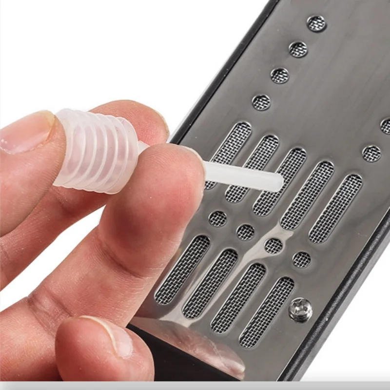 Immagine 4: Umidificatore Rettangolare in Plastica e Acciaio Inossidabile per Sigari e Tabacco, Accessorio per Scatola Sigari