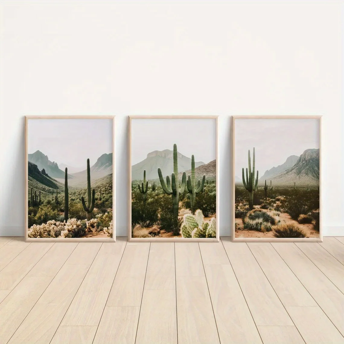 3pcs, wall art, modern poster, bohemian style, Arizona desert set of 3, southwest desert landscape wall decor, New Mexico nat