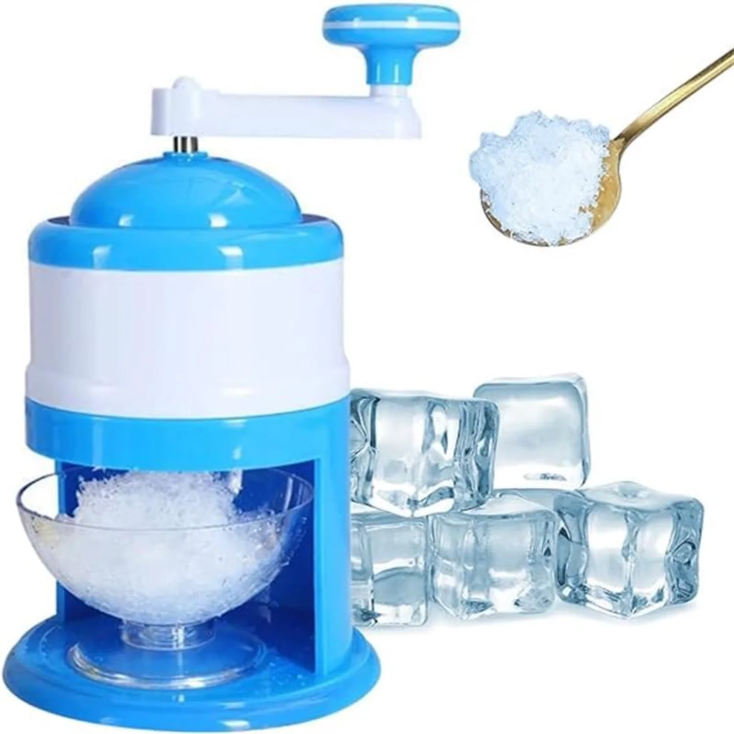 Ice Shaver and   Machine, Portable Ice Maker Crushed Ice for  , Manual Ice Crusher, Slushy Machines,  for Outdoor Picnics,  for 