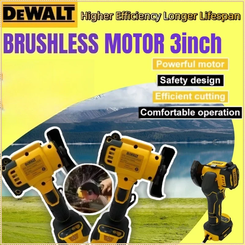 DEWALT Cordless 3 Inch Mini Angle Grinder Polishing Grinding Machine Electric Cutting Power Tool For DEWALT 18V  Battery view 2