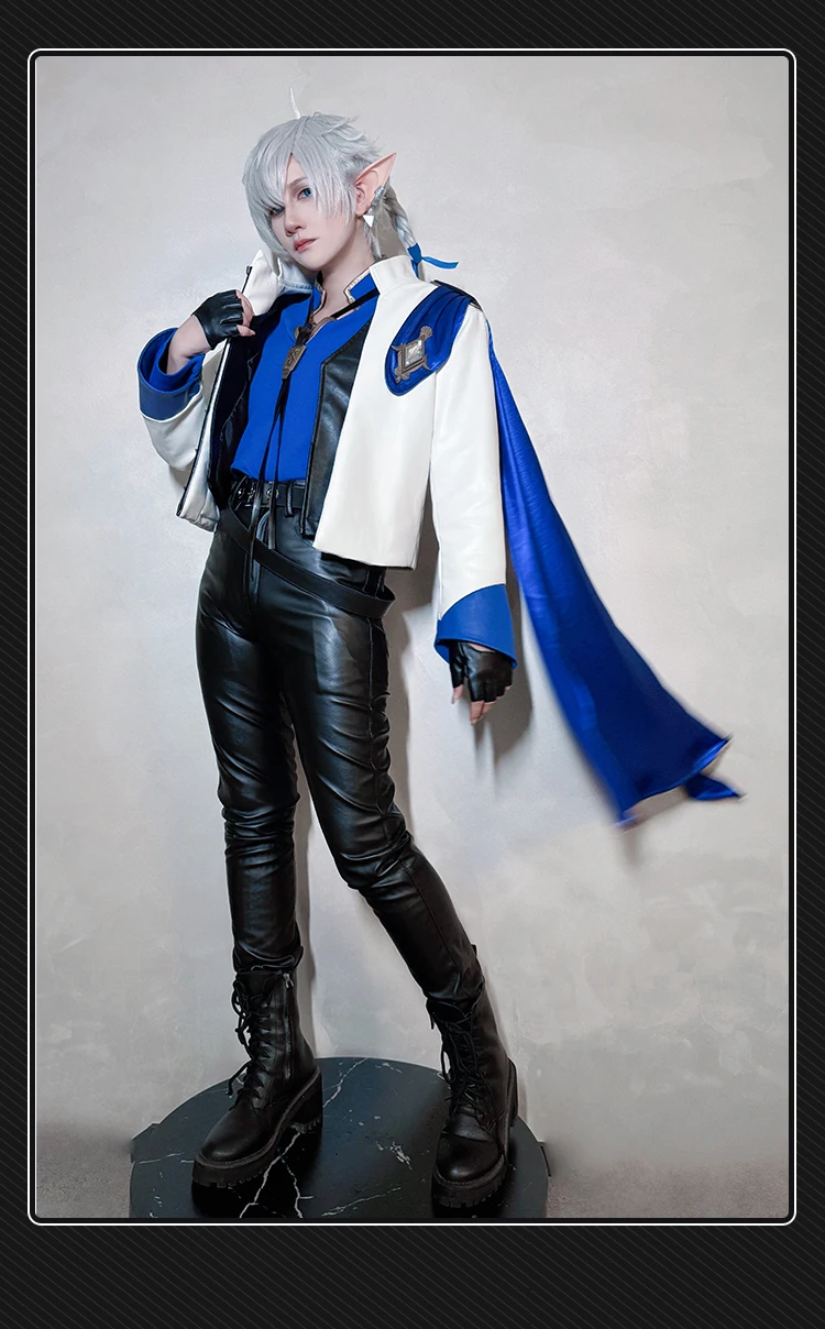 Irelia H Store FF14 مجموعة بتلر أزياء تنكرية سترة معطف السراويل لعبة #5