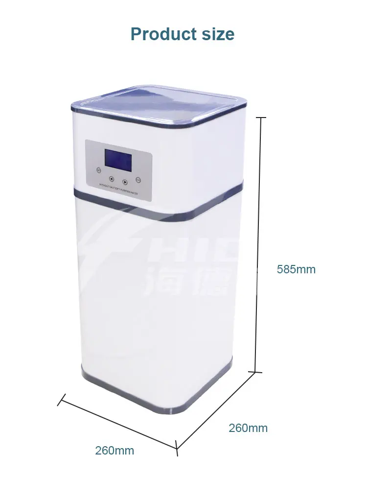 Commercial Household Electric Automatic Cabinet 1.5T/H Water Softener Filter Purifier Water Softening Equipment