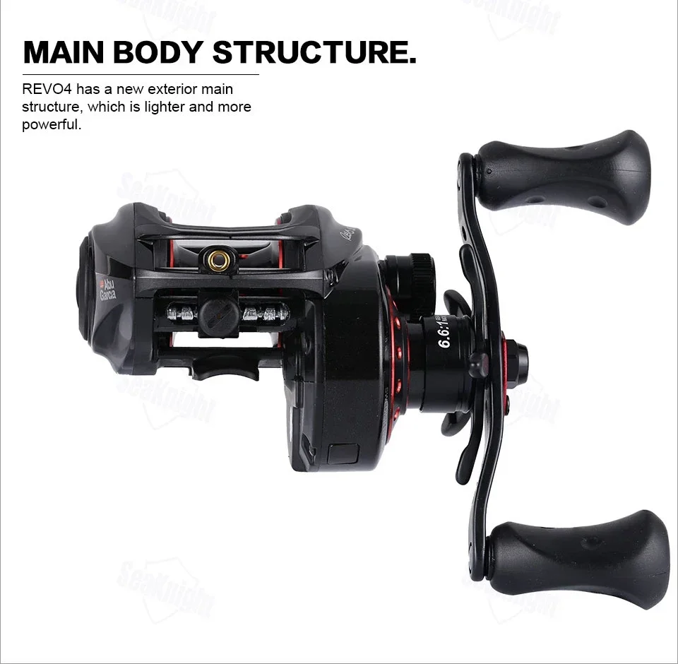 Abu Garcia REVO4 SX Baitcasting Fishing Reel 9+1BB Max Drag 10.8kg 7.3:1 Bait Casting Reel for fishing rod and reel combo