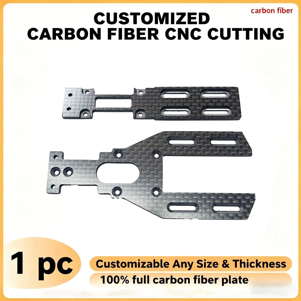 

Customized Carbon Fiber CNC Cutting Plate Service DIY Carbon Fiber Sheet Plate CNC Machining Precision carving