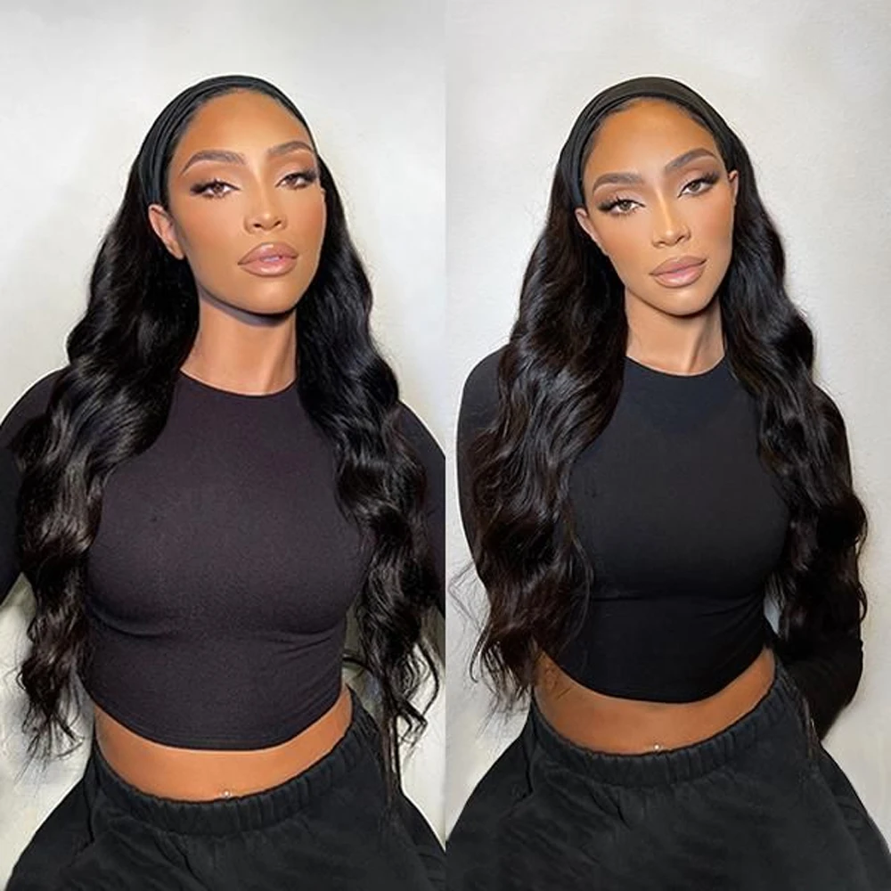 

Body Wave Headband Human Hair Wig Machine Made Human Hair Wig Ready To Wear Headband Glueless Remy Human Hair Wigs for Women