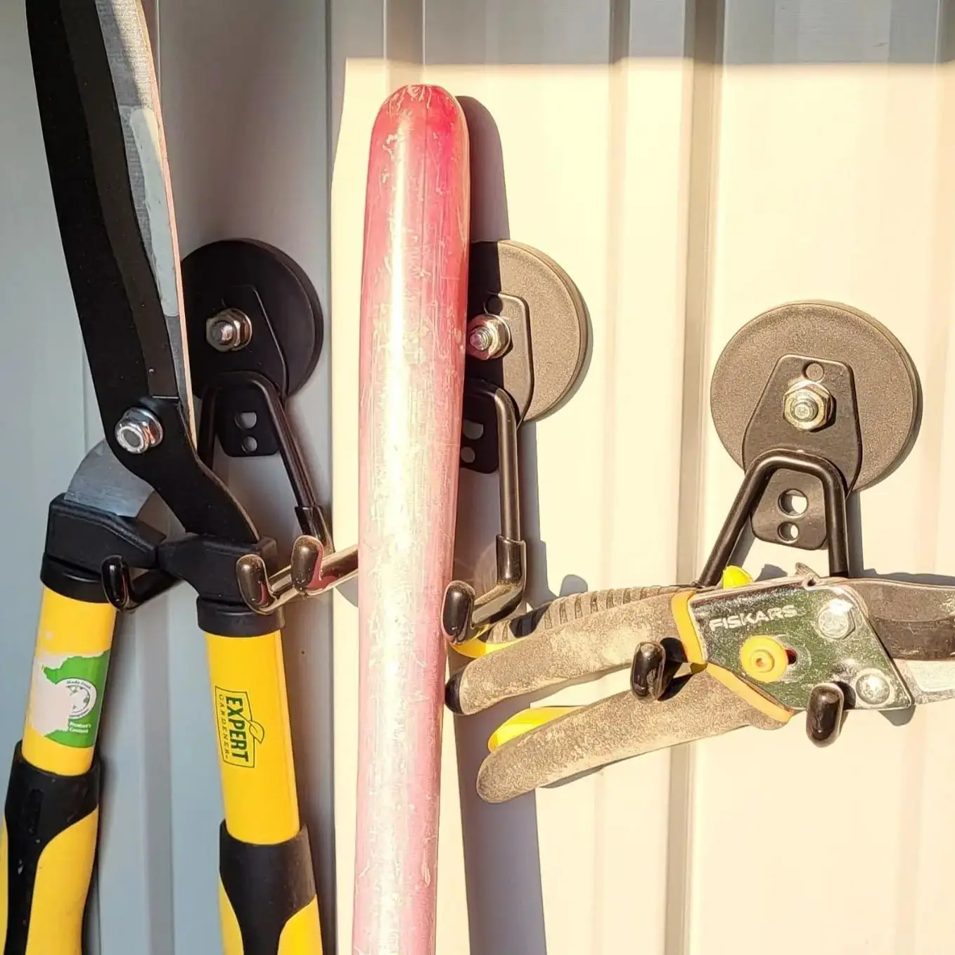 Crochet de garage à aimant puissant, installation sans clous, haute charge, antidérapant, étanche, adapté aux outils de jardinage, 43 mm