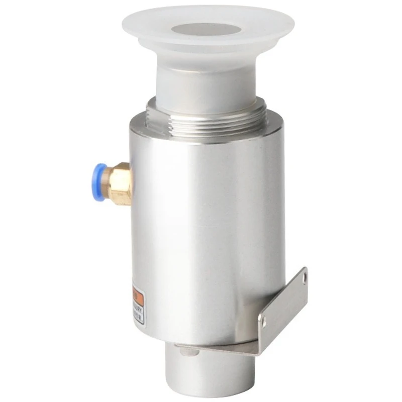 Pneumatic Vacuum Generator With  Silicone Suction Cup Strong Suction Vacuum Sucker For Perforated Porous Workpiece Manipulator