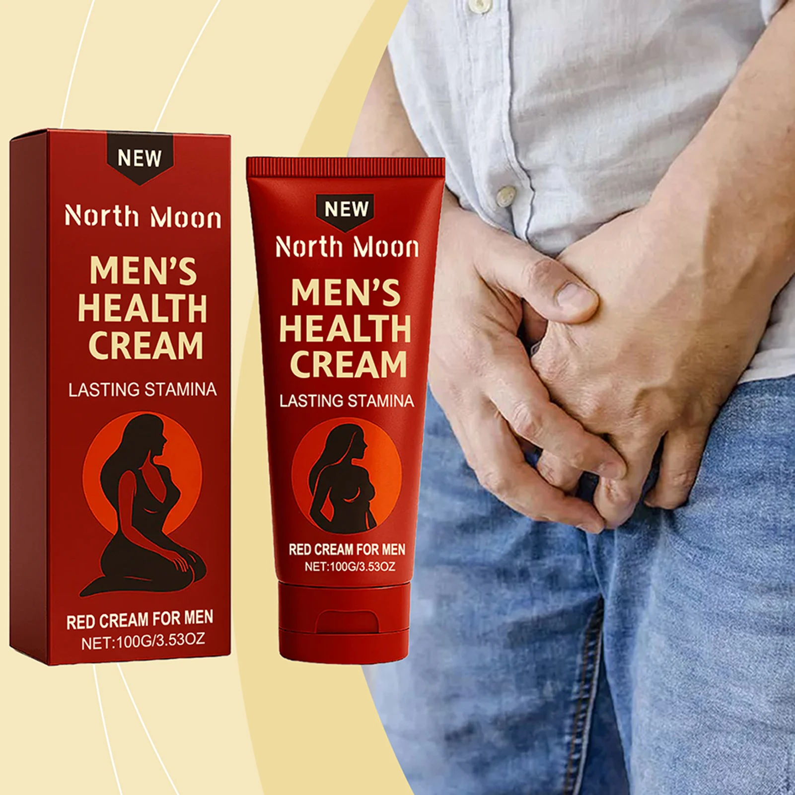 

Lasting Vitality Men's Care Cream,Fast-Absorbing Massage Cream,Men Energy,Boosts Endurance And Vitality,For Body Caring