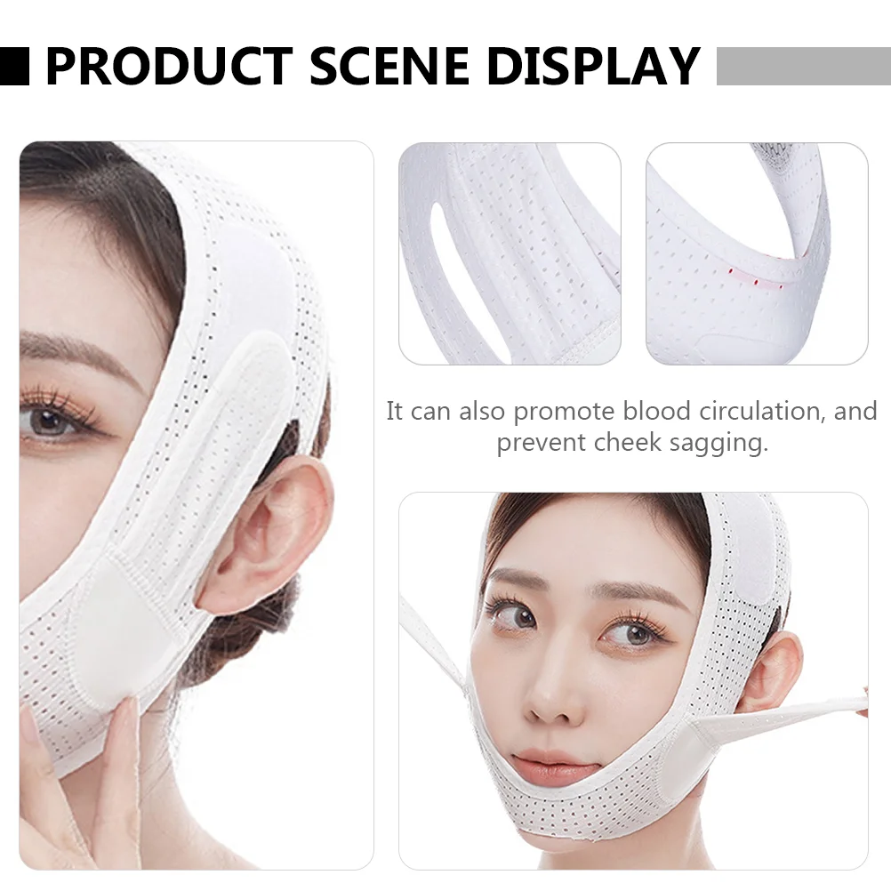 Face Shaping Belt Fabric Lifting Mask V Line Facial Firming Band Chin Masks Women Strap Bandage Slimming