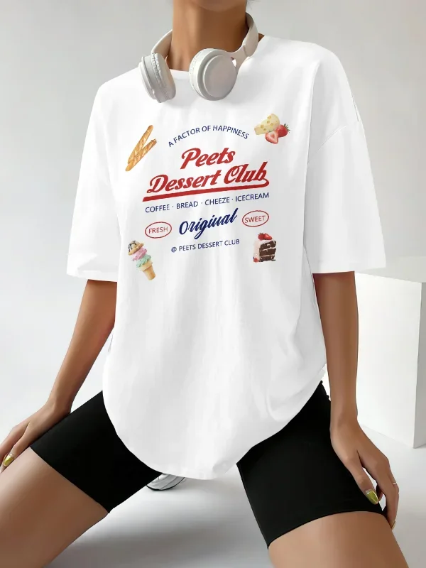 

Desert Club Female Vintage Aesthetic Graphic Tees Cute Cocktail Lover T Shirt Tequila Pepper Shirt Women Fashion Clothing